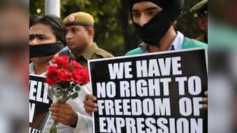 Paintings of 'gopis' in bikinis to banners protesting diktats: Bechara freedom of expression in India