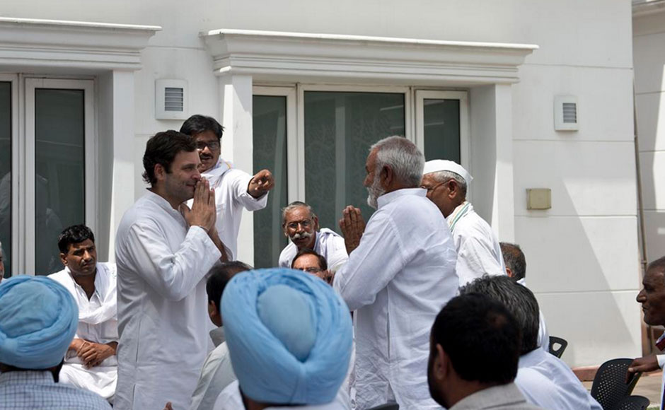 Back in office: Rahul Gandhi talks land bill, crop damage as he meets with farmers Back in office: Rahul Gandhi talks land bill, crop damage as he meets with farmers