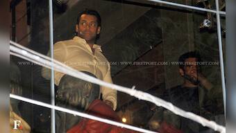 Spotted: Salman Khan shooting for an ad film with Sunil Shetty