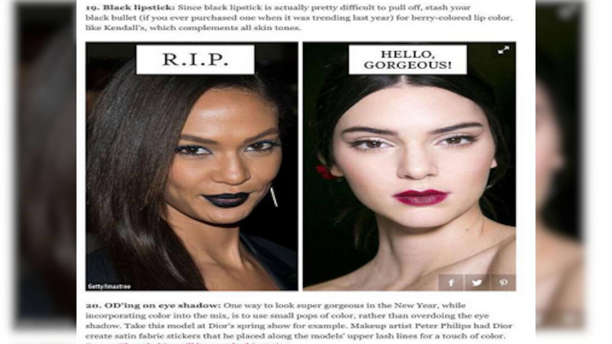 RIP coloured skin? Twitter condemns Cosmopolitan magazine over alleged ...
