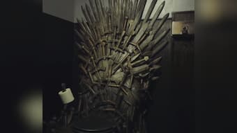 Eat your heart out! This Game of Thrones fan has an Iron Throne toilet