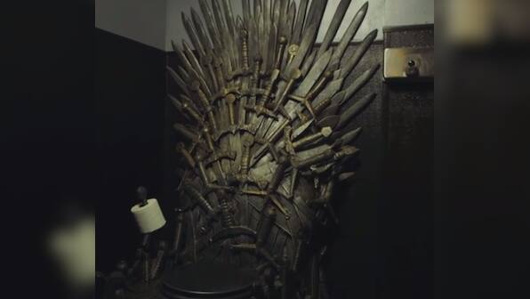 Eat your heart out! This Game of Thrones fan has an Iron Throne toilet