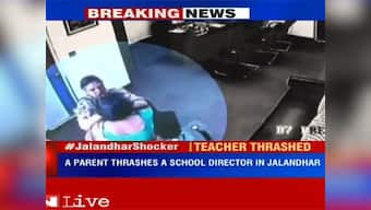 Bizarre! Watch mother thrashing school director for confiscating daughter's cell phone
