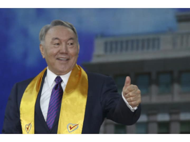 Kazakhstan president apologies after winning polls with 97.7% vote share