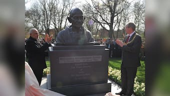 #ModiInGermany: Modi unveils Gandhi statue in Hannover
