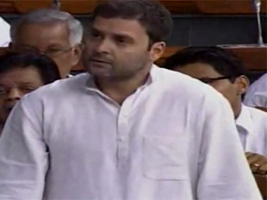 Screen grab from Lok Sabha.