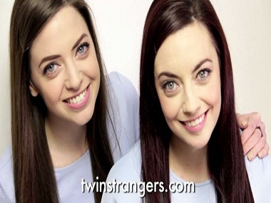 The Twin Strangers: How two identical looking girls found each other for the first time The Twin Strangers: How two identical looking girls found each other for the first time