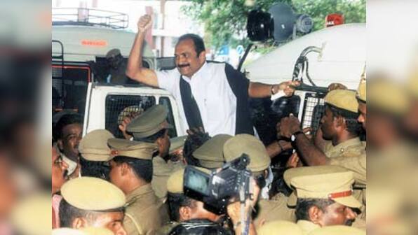 Vaiko, along with 1,000 supporters, detained by police while protesting against Andhra killings