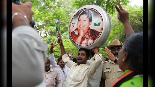 Photos: As Amma returns, fans and AIADMK supporters celebrate her release