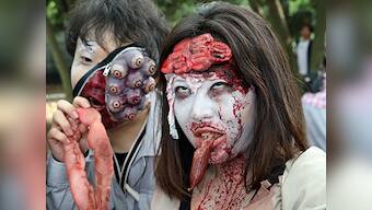 Run! Zombies invade Tokyo Park for lurch of the living dead
