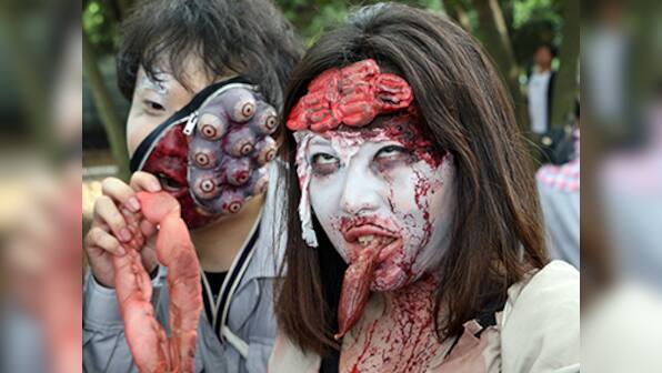 Run! Zombies invade Tokyo Park for lurch of the living dead
