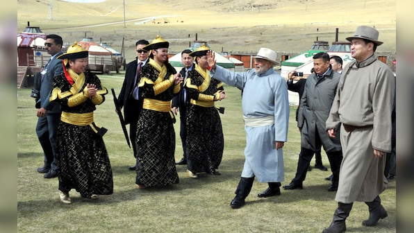 Traditional dresses, archery, music and a horse: PM Modi visits Mini-Naadam festival in Mongolia