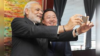 PM Modi in Mongolia: First, let me take a selfie and then I play the fiddle