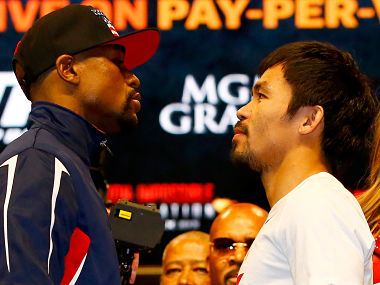 Manny Pacquiao challenges Floyd Mayweather to rematch following victory over Keith Thurman Manny Pacquiao challenges Floyd Mayweather to rematch following victory over Keith Thurman