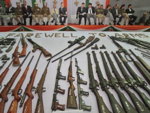 Police bust a militant hideout in J&K, recover arms Police bust a militant hideout in J&K, recover arms