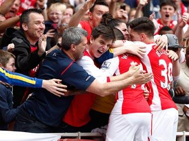 Arsenal are clear favourites to beat Villa. AFP