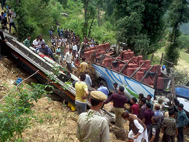 J&K: 24 killed, 49 injured as bus falls into gorge in Udhampur J&K: 24 killed, 49 injured as bus falls into gorge in Udhampur