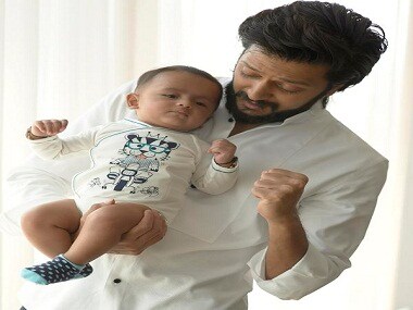 Riteish Deshmukh shares adorable images of his six-month-old son Riaan