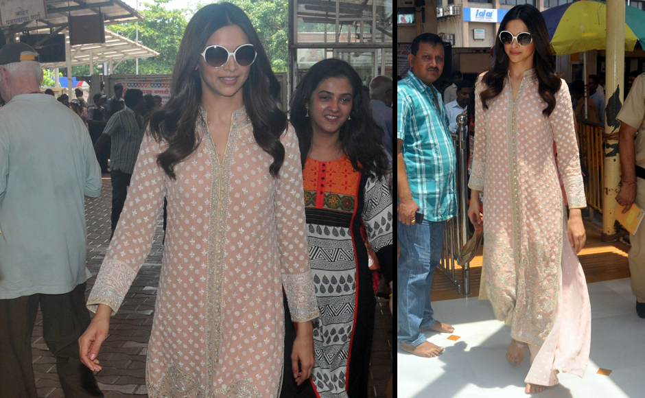 Pre film ritual: Deepika offers prayers at Siddhivinayak Temple before 