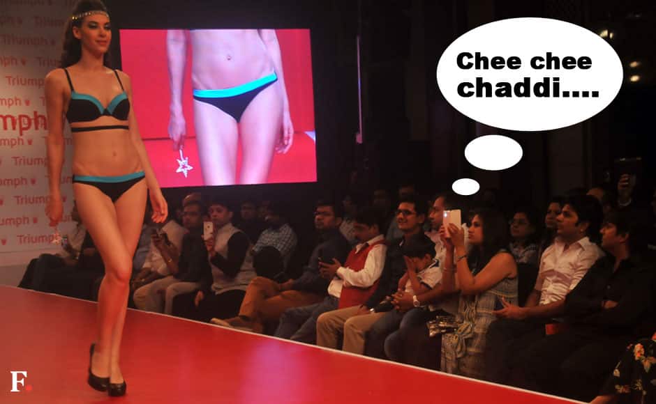 A model walks the runway at the Triumph Fashion Show 2015 held at Hyatt Regency. Sachin Gokhale/ Firstpost