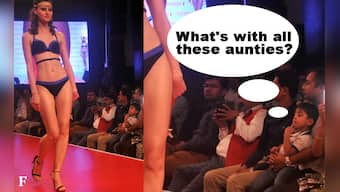 Here's what happens when you take your kid to a lingerie fashion show