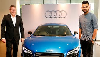Virat Kohli picks up his Audi R8 LMX