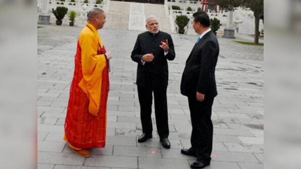 PM Modi accorded grand reception before his talks with Chinese PM