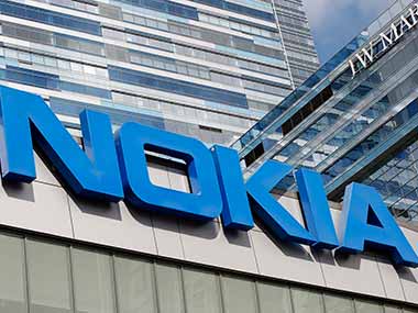 The Nokia logo. Reuters