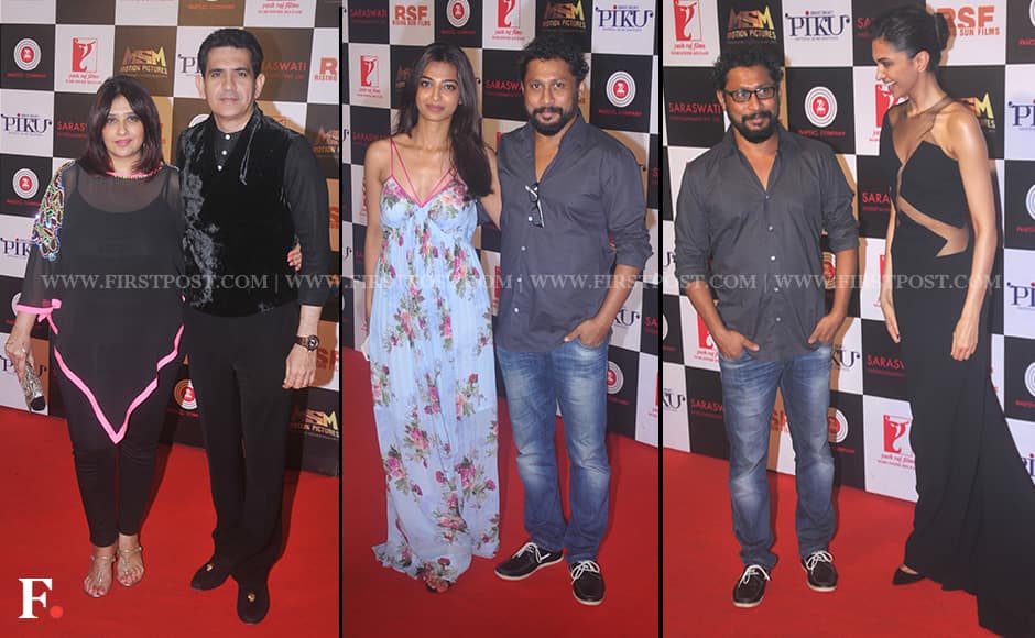 Omung-Kumar-with-wife,Shoojit-Sircar-with-Radhika-Apte,Shoojit-Sircarwth-Deepika-Padukon