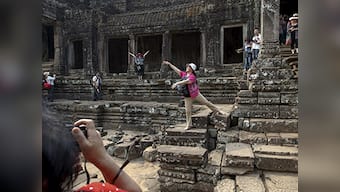 Wait, what? Tourists in court for cheeky nude snaps at Cambodia's Angkor temple
