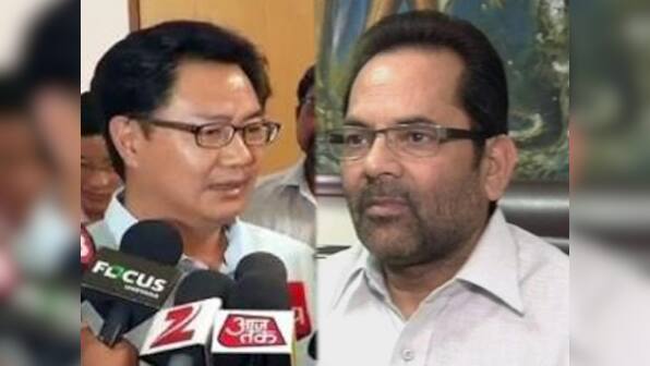 Can anyone stop me from eating beef ? Kiren Rijiju dares Mukhtar Abbas Naqvi