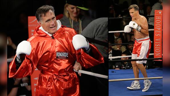 Mitt Romney 'stings like a butterfly' in fight with Evander Holyfield