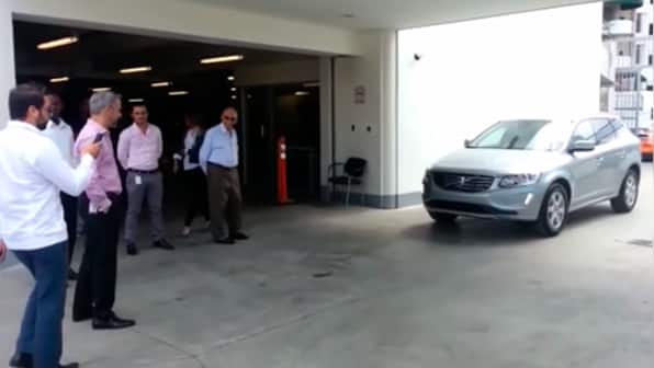 Volvo issues clarification on 'Volvo car knocks down man' video