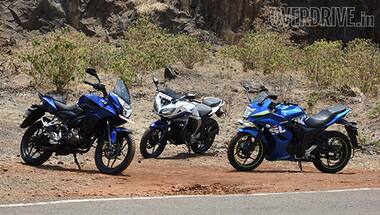 Mini comparison: Bajaj Pulsar AS 150 vs Suzuki Gixxer SF vs Yamaha Fazer