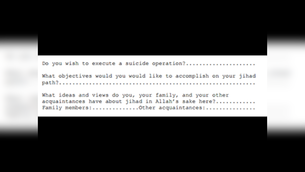 'Do you wish to be a suicide bomber?' The al-Qaeda 'application form' is plain ridiculous