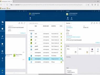 Screengrab from Azure Stack demo video
