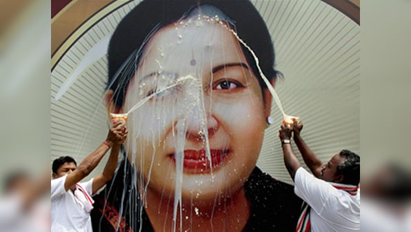 AIADMK cadres celebrate Jayalalithaa's return as Tamil Nadu CM