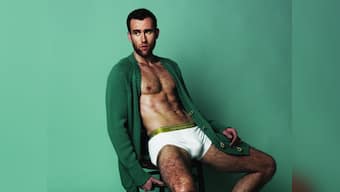 OMG, Neville Longbottom poses in his undies! JK Rowling's as shocked as we are