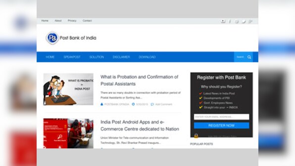 Post Bank of India may be dream as yet, but “imposters” wouldn’t wait 