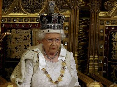 The Queen delivered a speech setting out the agenda of the Conservative Party. AP 