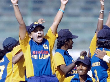 File photo of the Sri Lankan women’s cricket team. AFP.