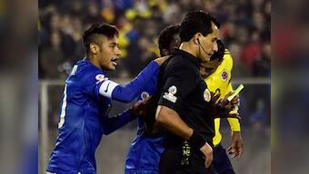Neymar does a Zidane: Watch Brazilian star get a red card for headbutt in Copa America