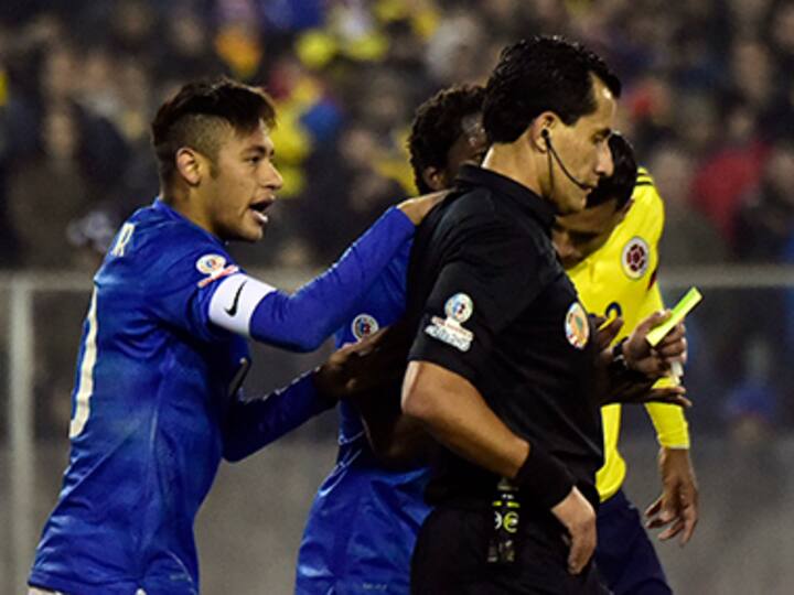 Neymar does a Zidane: Watch Brazilian star get a red card for headbutt in Copa America