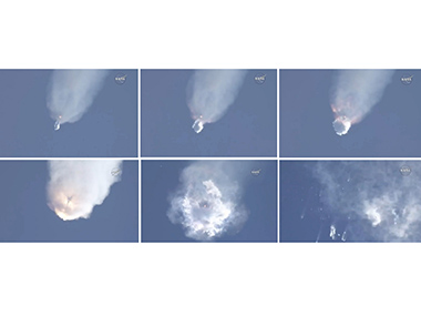 Nasa's International Space Station bound SpaceX rocket explodes after lift off from Florida Nasa's International Space Station bound SpaceX rocket explodes after lift off from Florida