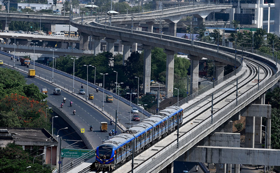 Chennai's metro services begin! Excited citizens ride their first train through parts of the city Chennai's metro services begin! Excited citizens ride their first train through parts of the city