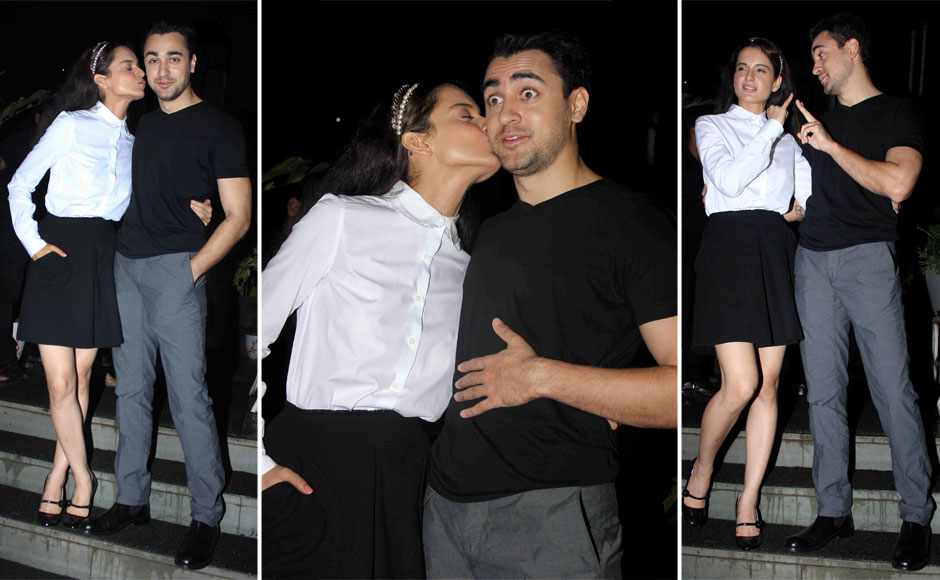 Candid and fancy: Kangana and Imran Khan spotted at 'Katti Batti' trailer launch Candid and fancy: Kangana and Imran Khan spotted at 'Katti Batti' trailer launch