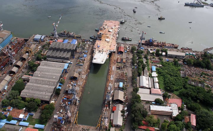 India's first indigenous aircraft carrier INS Vikrant undocked in Kochi