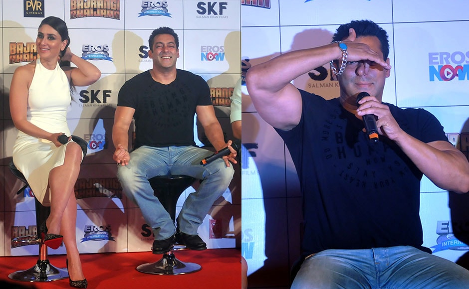 Amid Kareenas smiles Salman displays Yoga skills to promote Bajrangi Bhaijaan