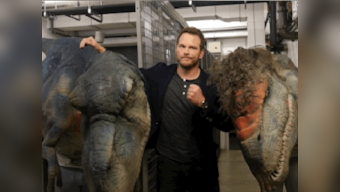 Watch: Jurassic World actor Chris Pratt falls for an epic dinosaur prank