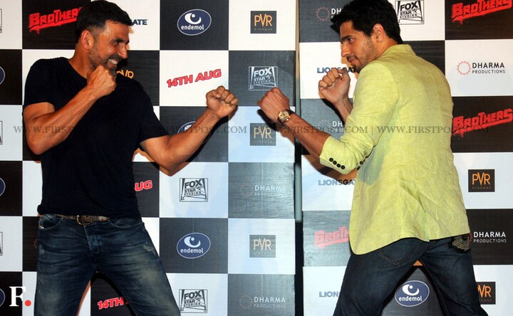 'Brothers' Akshay Kumar and Sidharth Malhorta spotted at launch of the first trailer 